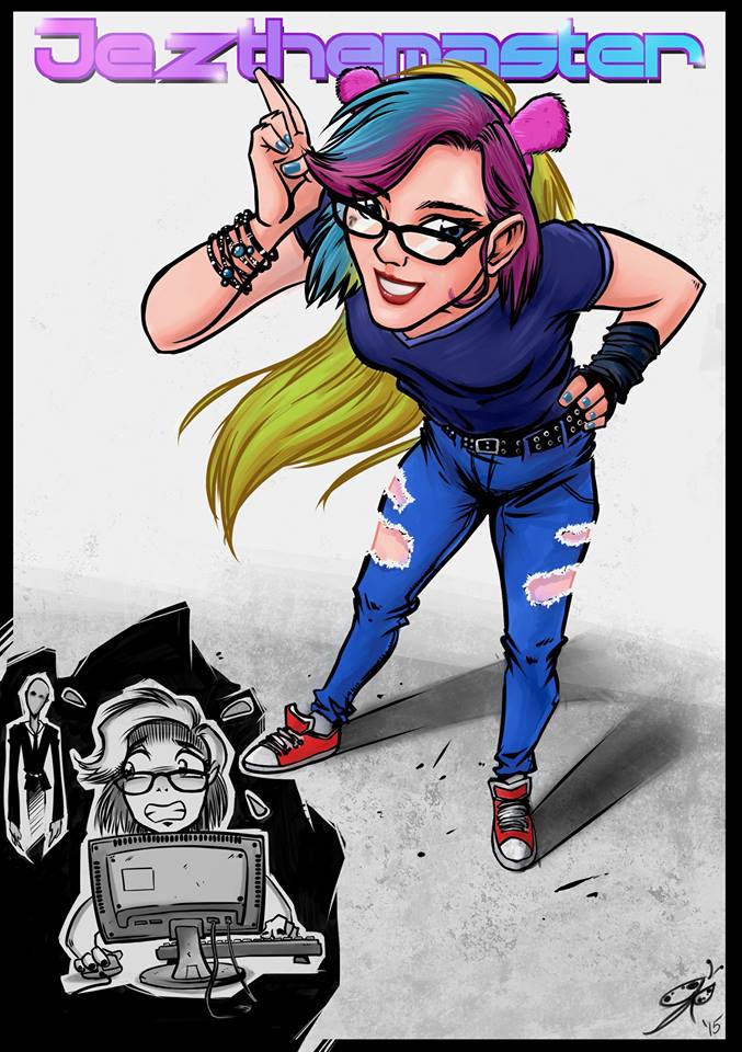 JEZthemaster's tweet photo. One of my favorite fan art drawings someone drew for me. Thank you so much everyone. :) https://t.co/OXcoIkTsCj