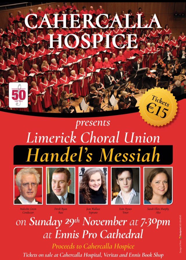DarinaNiC's tweet photo. 👍 @EoinHynesTenor & your support for others with your beautiful singing talent #HandelsMessiah #Cahercalla #Hospice https://t.co/IKoWcd8lMM