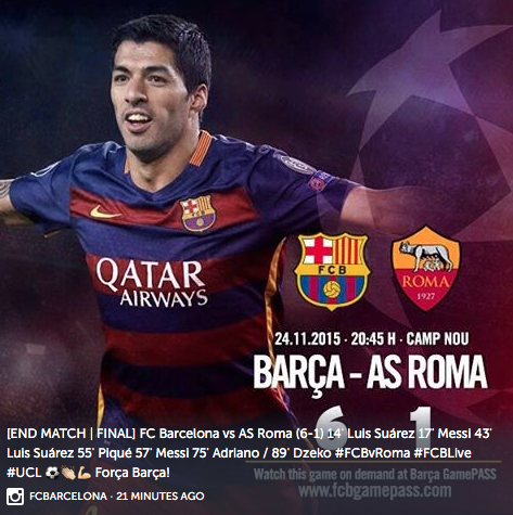FCBarcelona's tweet photo. FC Barcelona's berth in the @ChampionsLeague last 16, on social media: https://t.co/cUEr1if769 https://t.co/7E2E7IhWKv