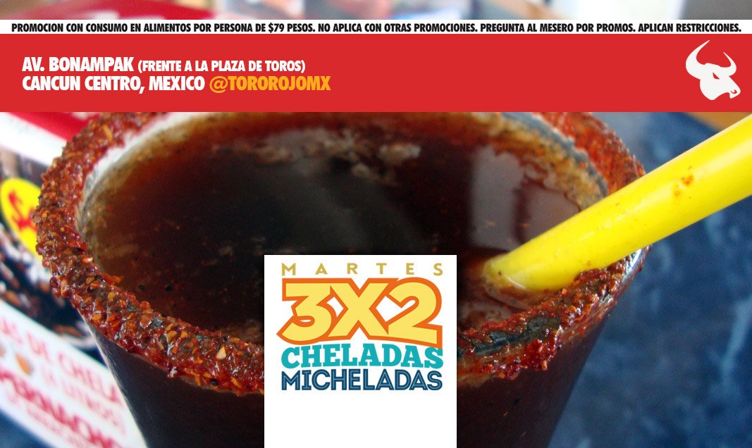 RegalaPlayeras's tweet photo. Los martes no puedes dejar pasar el 3X2 en micheladas y cheladas hasta las 2am @CuponCun https://t.co/idyDyyiaLv