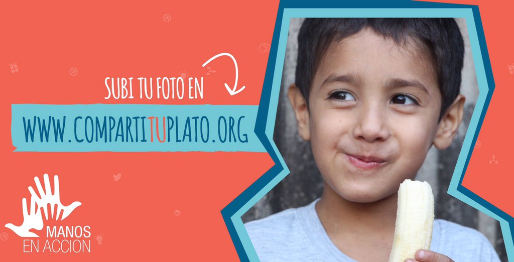 📷 = 1 plato d comida p/ 1 chico q lo necesita.Necesitamos tu ayuda #CompartiTuPlato n la web bit.ly/Compartituplato
