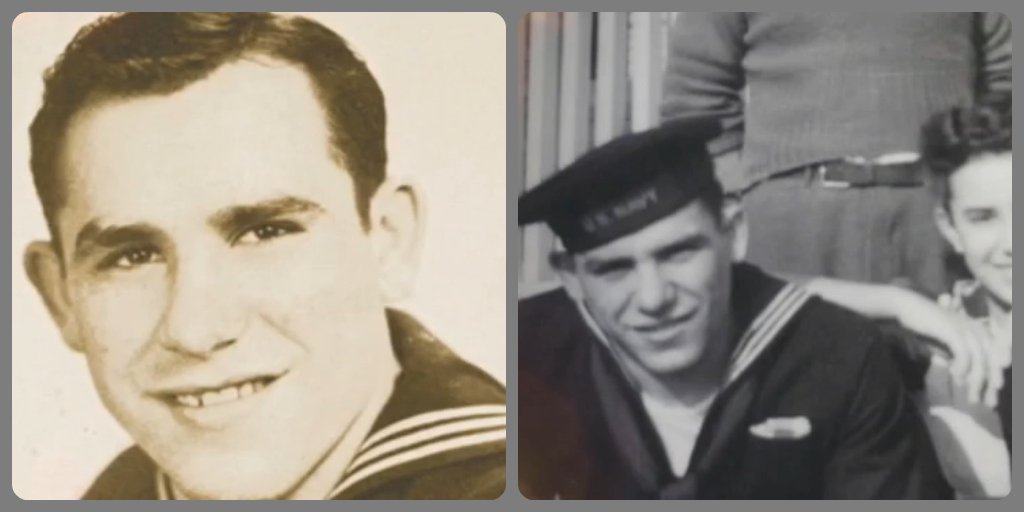 Yankees's tweet photo. How many guys have won 10 #WorldSeries titles and also stormed the beaches of Normandy on D-Day? 

Just Yogi. https://t.co/4Bt6exCZg9