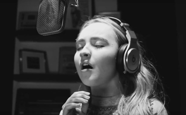 EW's tweet photo. Nailed it! 'Girl Meets World' star Sabrina Carpenter covers Adele's 'Hello':  https://t.co/wBOSweOR4V https://t.co/pnVkZhtxlm