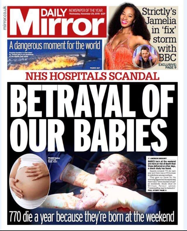 butNHS's tweet photo. Press reporting of the NHS at its very worst. Please get really angry and make the @DailyMirror regret this. #shame https://t.co/5rD0nipf4B