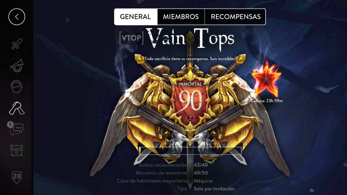 vectorgp's tweet photo. @Wacko_87 @LigaVainglory @skydevil_lvg @Ali_morol @miserator95 @Keralingg  gremio VainTops nivel 90 💪💪💪👌👌 https://t.co/0BmLglIRd5