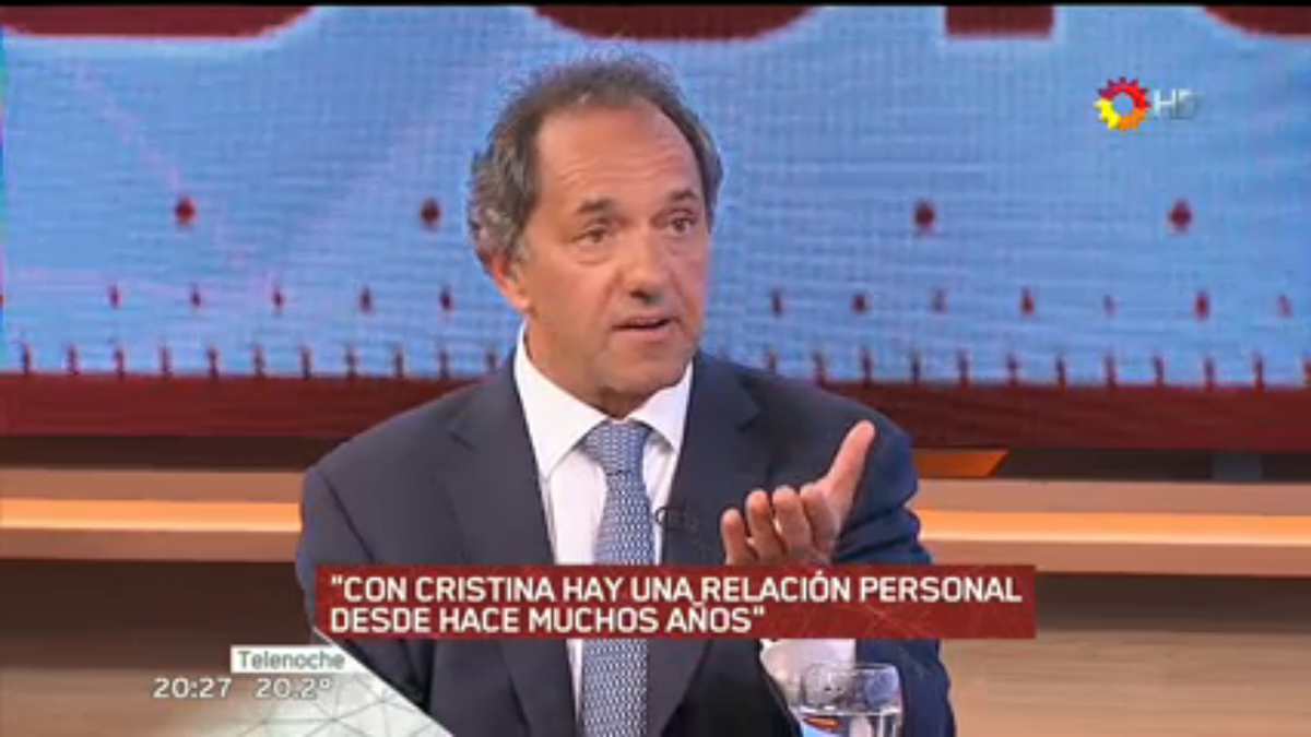 pjconquintela's tweet photo. #AHORA @danielscioli en @telenoche: "Con @CFKArgentina tenemos una relación personal desde hace muchos años". https://t.co/Zb05Gm7kVO