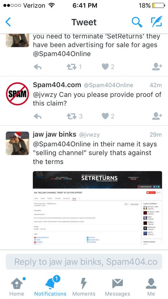 TheZombieDon's tweet photo. That moment when you try so hard to get someone to terminate a channel but you end up getting nowhere fast... https://t.co/ss3V2eecT4