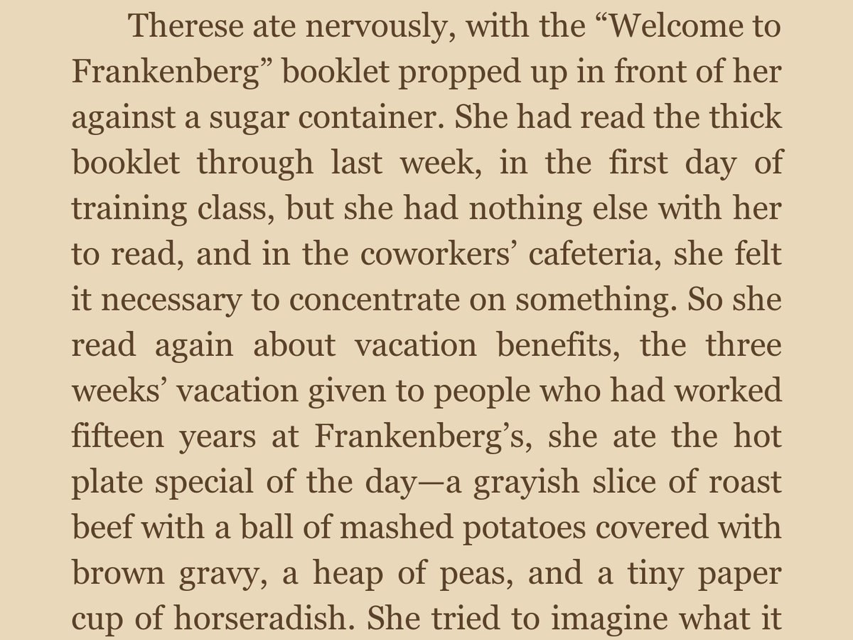 PotatoSheWrote's tweet photo. Okay, but what was the price of the potatoes? (Patricia Highsmith, The Price of Salt) https://t.co/MPd8dBfcA0