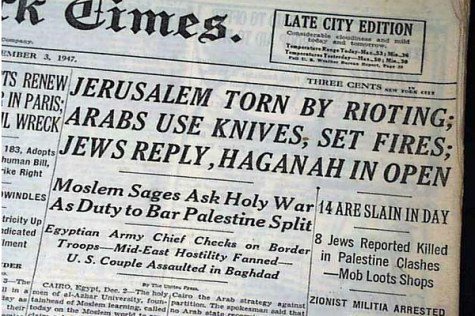 JewishPress's tweet image. This 1947 NY Times Paper Could Have Been Written Yesterday - jewishpress.com/news/photos/th… @JewishPress