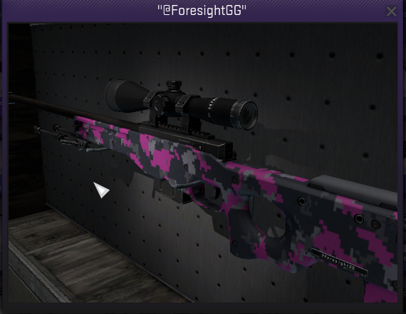 ForesightGG's tweet photo. We're giving away a MW Awp Pink DDPAT! RT + Like + Follow to win! Drawing at 450 Likes! #giveaway #CSGOgiveaway https://t.co/JKEkhJ1wX1