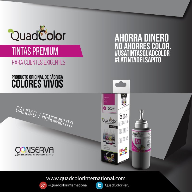 QuadColorQC's tweet photo. #Quadcolor
TINTAS PREMIUM para clientes exigentes
#Calidadyrendimiento
#ahorradinero https://t.co/9tmzJAzBxW