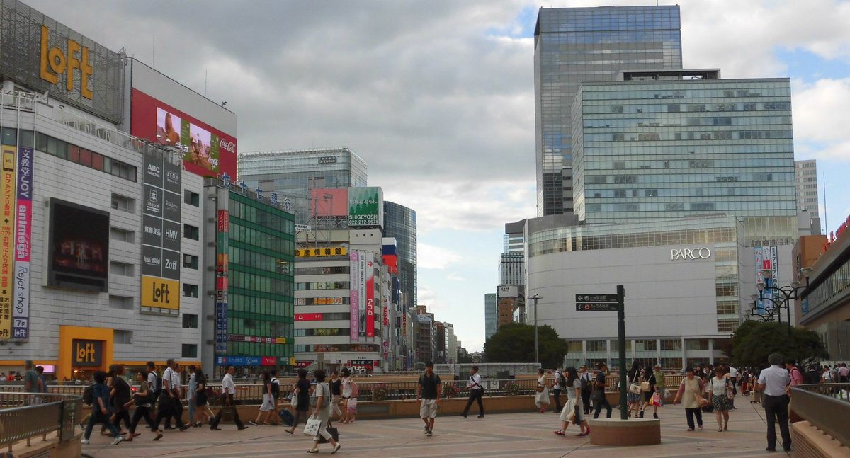 仙台と広島の都会度比較
