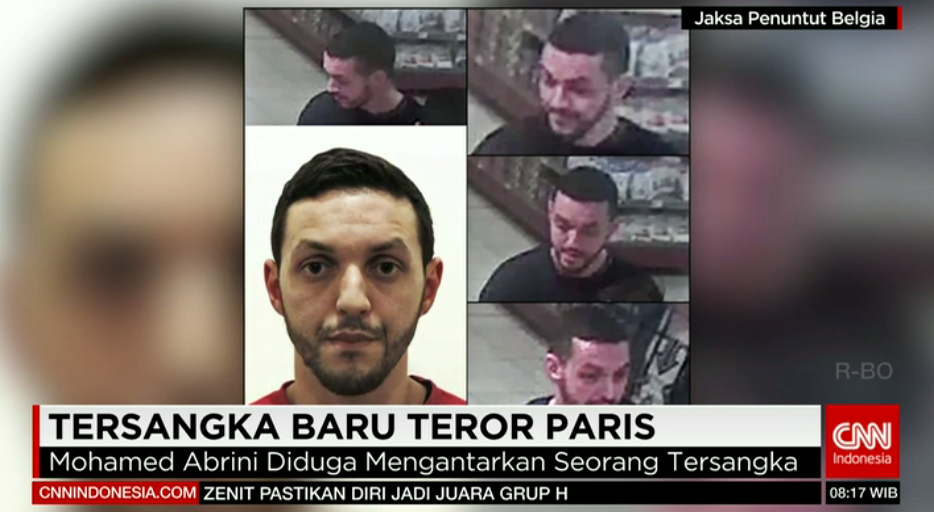 CNNIDWorldNow's tweet photo. Belgia merilis foto Mohamed Abrini yang diduga terkait dengan #ParisAttacks. https://t.co/sNOD0kmljb