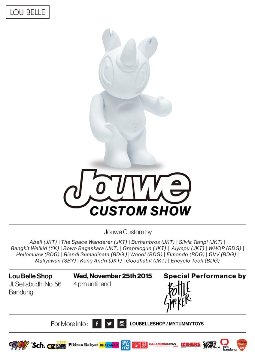 #JouweCustomShow 2015" 
hari ini RABU, 25 NOV <a href="/loubelleshop/">loubelleshop_</a> jam 16.00
PERFORMANCE by: 
<a href="/bottlesmoker/">Bottlesmoker</a>