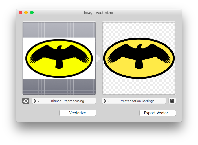 ImageVectorizer's tweet image. Image Vectorizer 1.6 released in the Mac App Store! Now compatible with OS 10.11. image-vectorizer.com