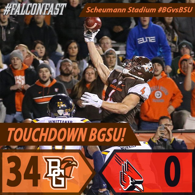 Matt Johnson's 41st TD pass of the season, which ties the MAC/school record set by Omar Jacobs in 2004.