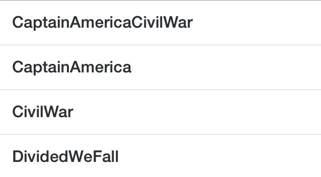 MultiverseColor's tweet photo. Look what's trending 😄 #CaptainAmericaCivilWar https://t.co/x8htlbZhD0