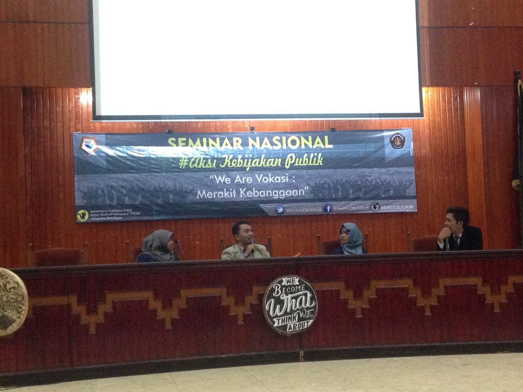 Seminar Nasional "Aksi Kebijakan Publik" bersama <a href="/siregar_raymond/">Raymond Siregar</a> <a href="/BemVokasi_UNAIR/">BEM Vokasi UNAIR</a> <a href="/bemVOKASIub/">BEM FAKULTAS VOKASI UB</a>