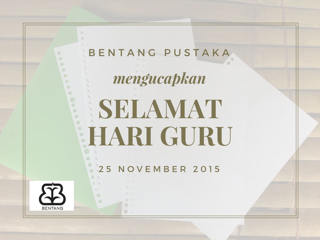 bentangpustaka's tweet photo. Selamat Hari Guru
Karena semua orang membagi ilmunya dengan caranya sendiri-sendiri :)
#SelamatHariGuruNasional https://t.co/DhmYRoOOIv