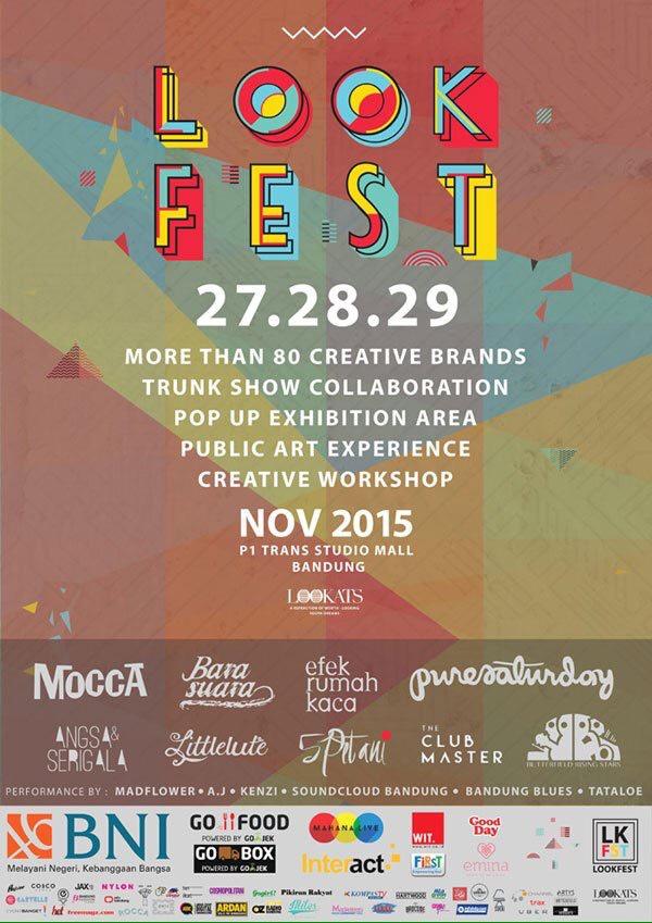 Indie_bicara's tweet photo. 27-29 Nov @LOOKFESTID |at Trans Studio Mall | w/ @moccaofficial @BARASUARA @efekrumahkaca etc.| @LOOKATSproject
https://t.co/Y7uMZUzSON