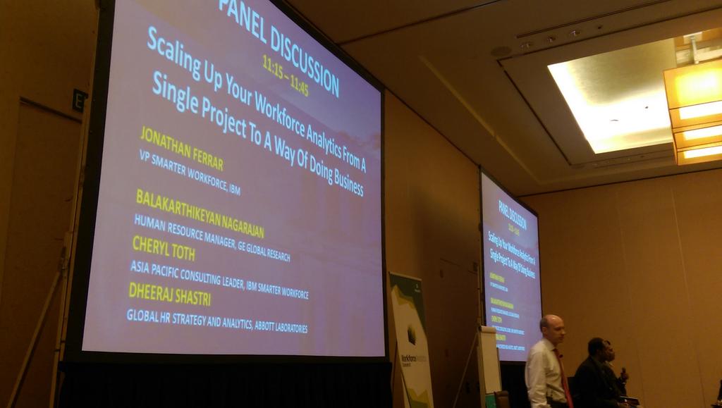 mihalynagy's tweet photo. Panel discussion on scaling hr analytics to the way of doing business with @jaferrar #wfas2015 #HRanalytics https://t.co/H2hWy30fC6