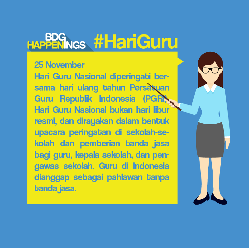 Selamat #HariGuru Nasional #BDGhappenings #infographics