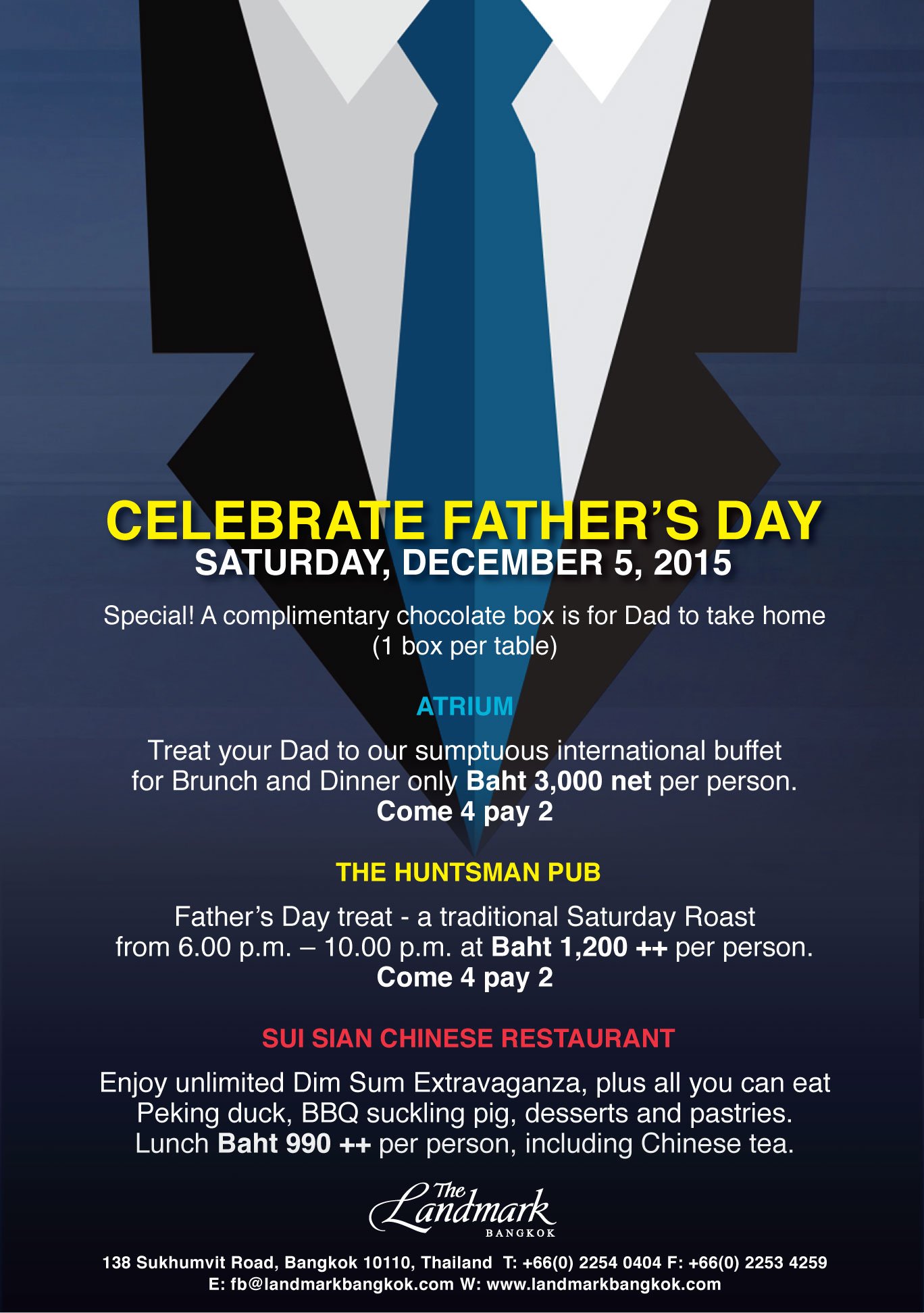 The Landmark Bangkok Father S Day Promotion At The Landmark Bangkok Treat Your Dad On His Special Day With Our Buffet Promotions T Co Nxf3ffqlpx Twitter