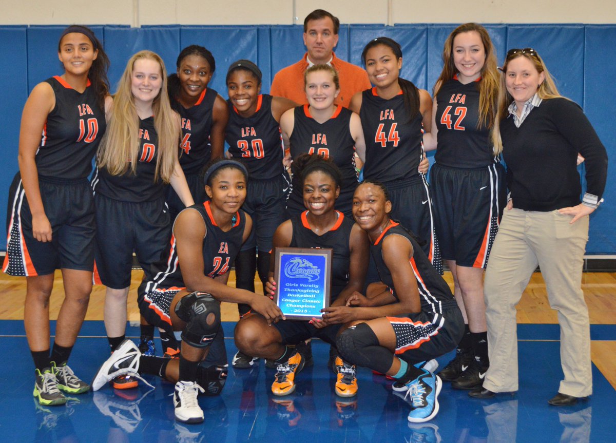 BarbaraKarstrom's tweet photo. Congrats to #LFAcad Winning Cougar Classic Girls Varsity Basketball defeating @VHHSAth @glenbrooknorth @Maine_East https://t.co/RDhrT1eh5z
