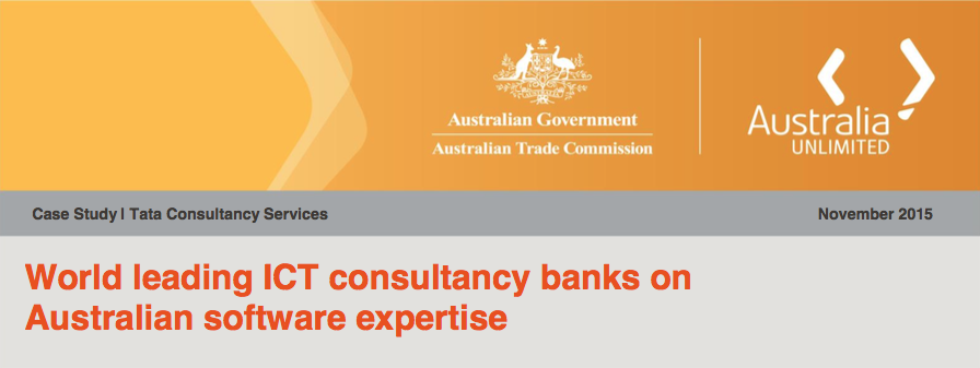 DHadwen's tweet photo. .@AusTrade case study on TCS in #Australia: https://t.co/KAEKyJSVlV  Great reading and thanks to #AusTrade! https://t.co/IjpTVRDzUq