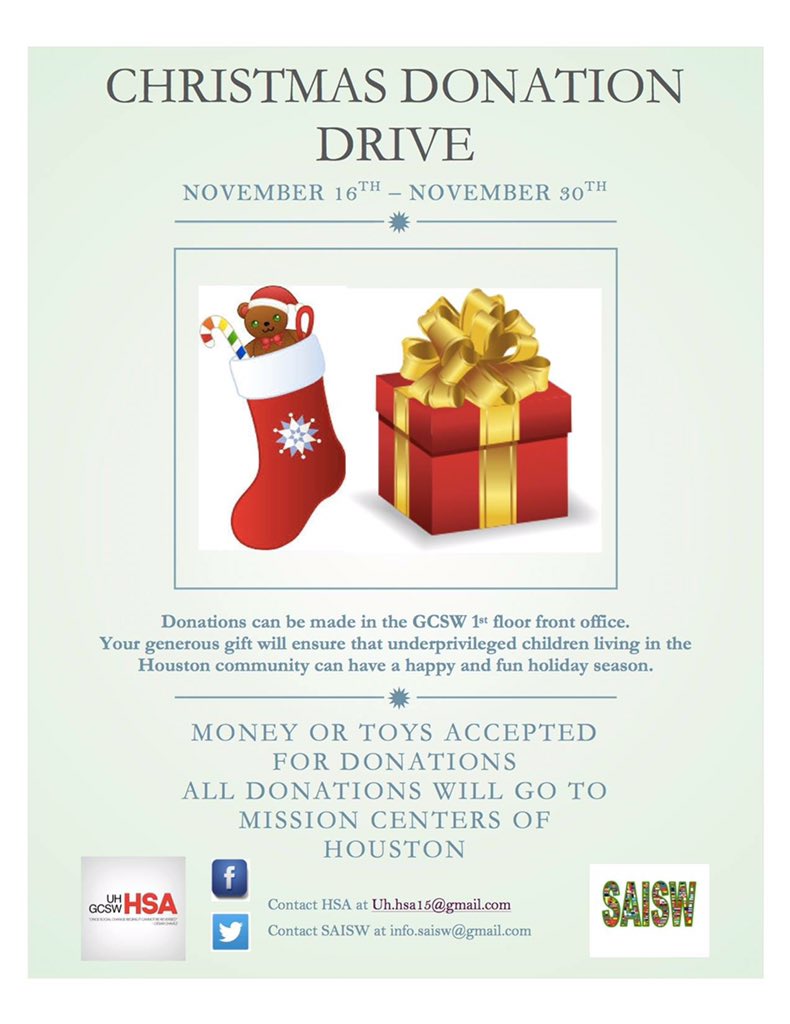 UHGCSWHSA's tweet photo. Black Friday is around the corner and we are still  accepting donations. Our goal is 100, help us get there! https://t.co/B4eo947jS4