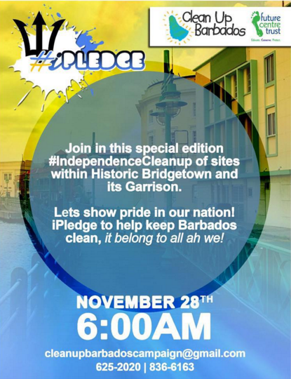 fct_barbados's tweet photo. This Saturday!! #iPledge #futurecentretrust #cleanupbarbados https://t.co/iWGHKlbzja