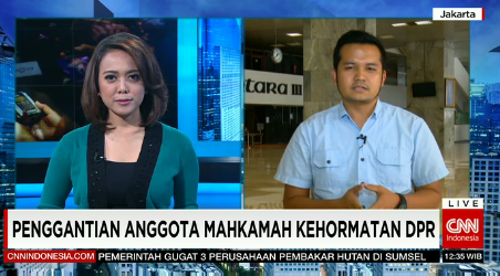 PutriGrimaldy's tweet photo. #CNNIDReport Harapan penggantian ini adalah agar tidak ada intervensi dalam menangani kasus kode etik anggota DPR. https://t.co/x8CejIjCLN