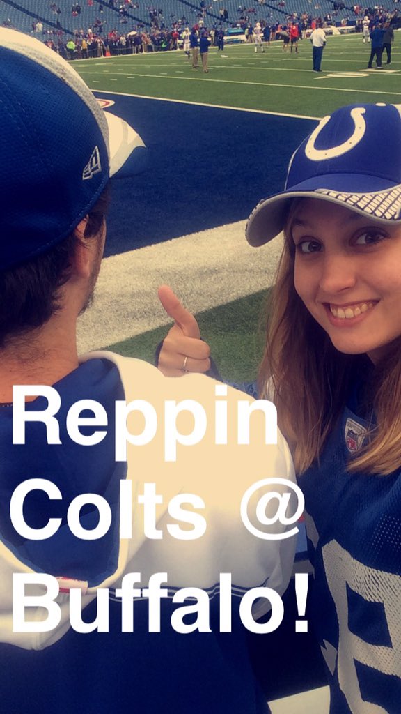 millenialhippie's tweet photo. Our first NFL game. ππ#ColtsNation @lids #ColtsSnapYourCap https://t.co/SmfZNt7IM4