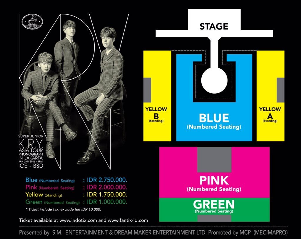 KPOP ZONE INDONESIA on Twitter "Denah & harga tiket