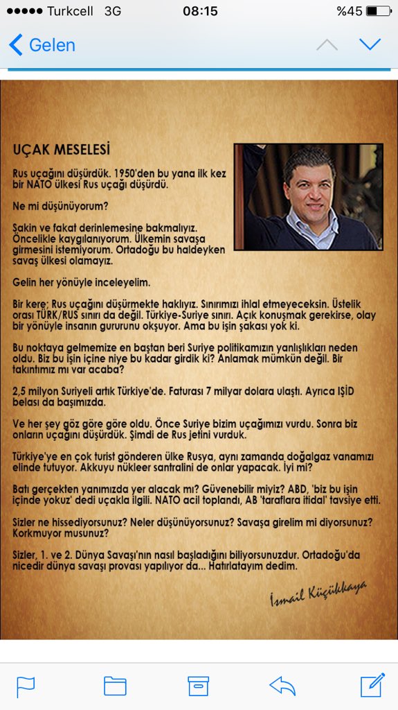 KucukkayaIsmail's tweet photo. Uçak krizi 6- işte bizim düşüncemiz https://t.co/1xRCd0203V