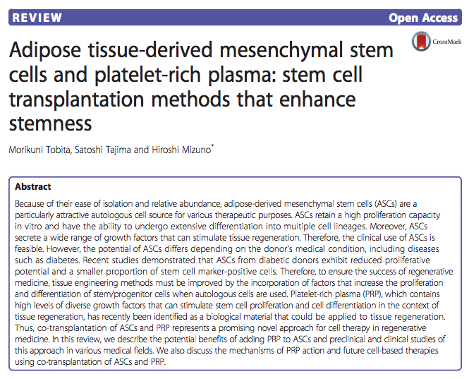 Enhancing Stemness! - Making #StemCells better with #PRP   The future of medicine