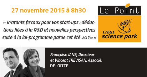 RiseULiege's tweet photo. Quels incitants fiscaux pour financer #startups R&D après la #loiprogramme? @DeloitteBelgium https://t.co/lZYhSJ7FSr https://t.co/LMSMxU6IzY