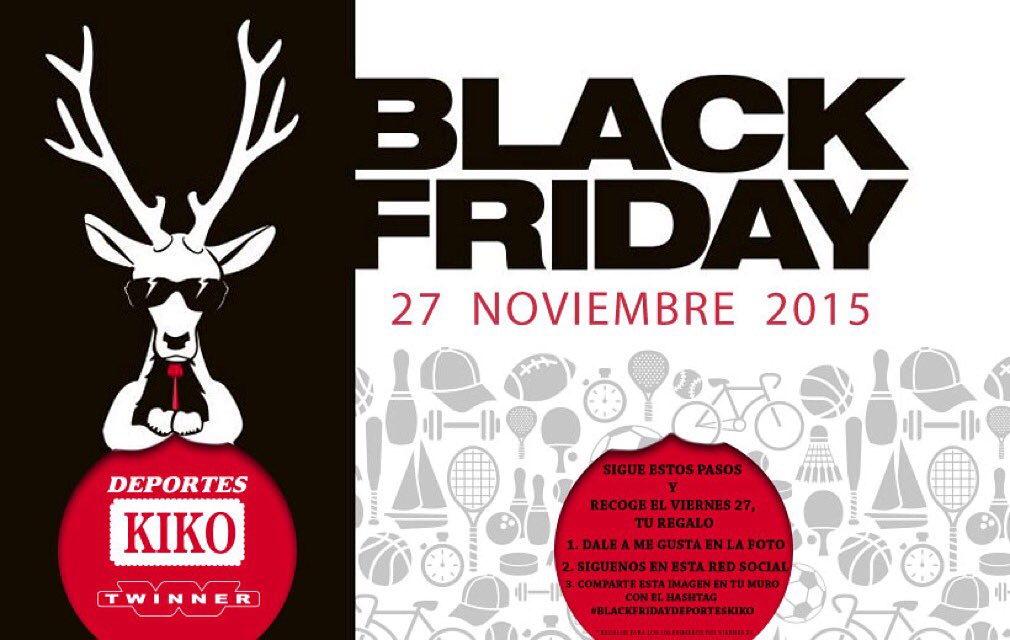 deporteskiko's tweet photo. BLACK FRIDAY DEPORTES KIKO 

Sigue los pasos de la imagen y regalo seguro!! https://t.co/sqGTCSfZeM