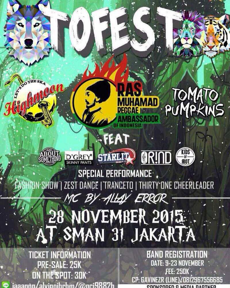 sampe ketemu hari sabtu tgl 28 Nov di SMAN 31 Jakarta bersama <a href="/TomatoPumpkins/">Tomato Pumpkins</a>