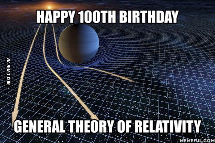 "<a href="/9GAG/">9GAG ❤️ Memeland</a>: On November 25th 1915, Albert Einstein changed our image of the universe 9gag.com/gag/a8jRAxO?re… "