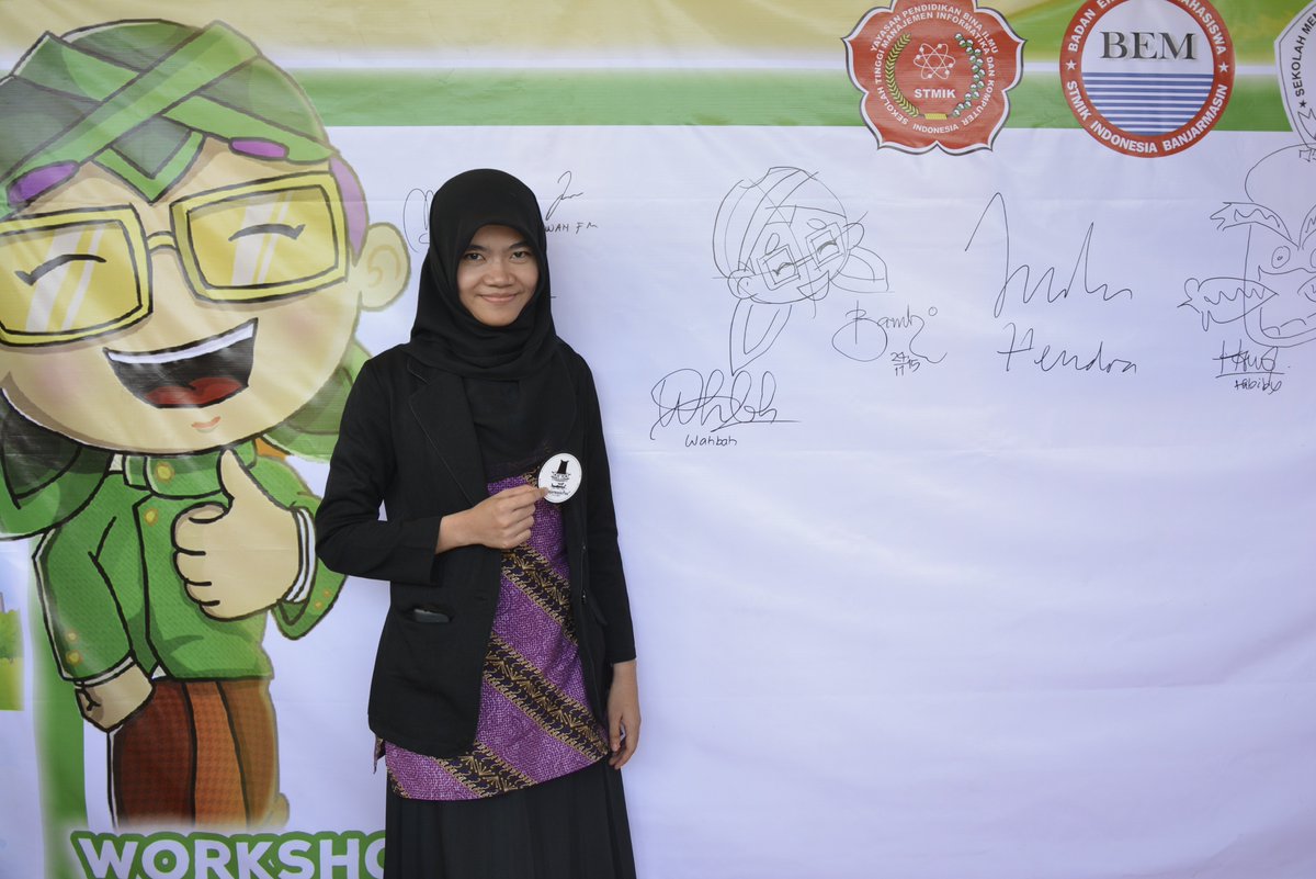 captain_miaw's tweet photo. @banjarmasinpost 
Salah satu peserta Workshop Nganimasi pake Toonboom @BEMSTMIK_ID #mediapartner #banjarmasinpost https://t.co/exg5kXclqr