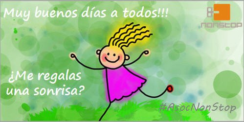 AsocNonStop's tweet photo. Buenos días a todos! ¿Me regalas una sonrisa? #AsocNonStop https://t.co/eVFbTgnF23
