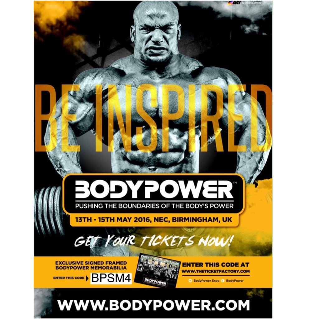 1scottymca's tweet photo. Use my code BPSM4 for your BodyPowerUK Ticket at https://t.co/WqLG2C82W0 my commission will go to @SOTS_17 &amp; CADASIL https://t.co/4crjr115OM