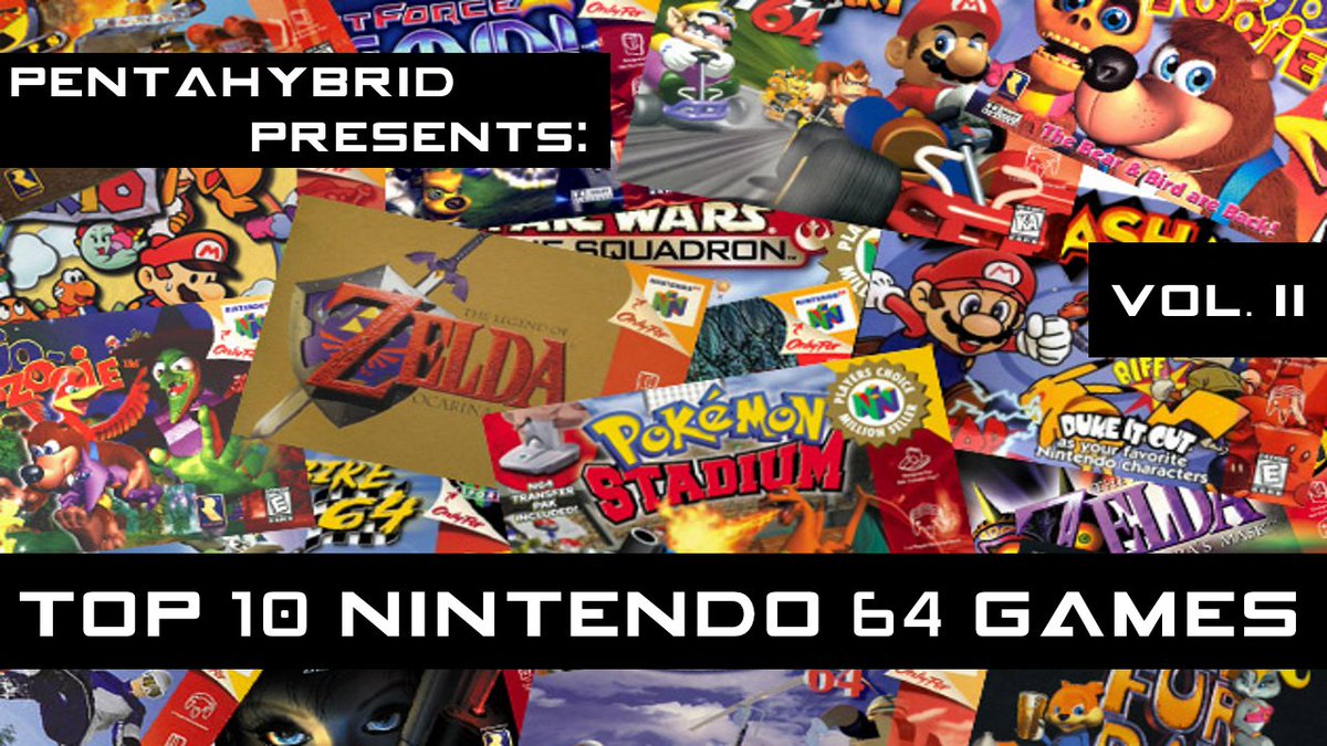 PentaHybrid's tweet photo. Sneak peek at this weeks #Listitis! #N64 #Nintendo64 #Nintendo #Top10 https://t.co/36ex2BAvZz