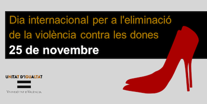 Actes en <a href="/UV_EG/">Universitat València</a> contra violència contra les dones. 12h en #Rectorat 5minuts silenci. +info: links.uv.es/AbINM4S