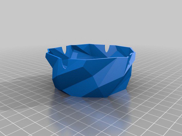 [:en]Twist Ashtray Low Poly[:br]Cinzeiro Twist Low Poly[:] ateliehacker.com/cinzeiro-twist…