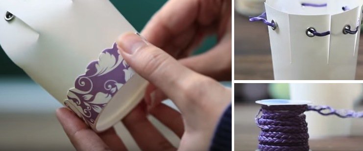 Stilīgs veids kā iesaiņot dāvanu: papīra glāzē  | idejukabata.lv/stiligs-veids-…