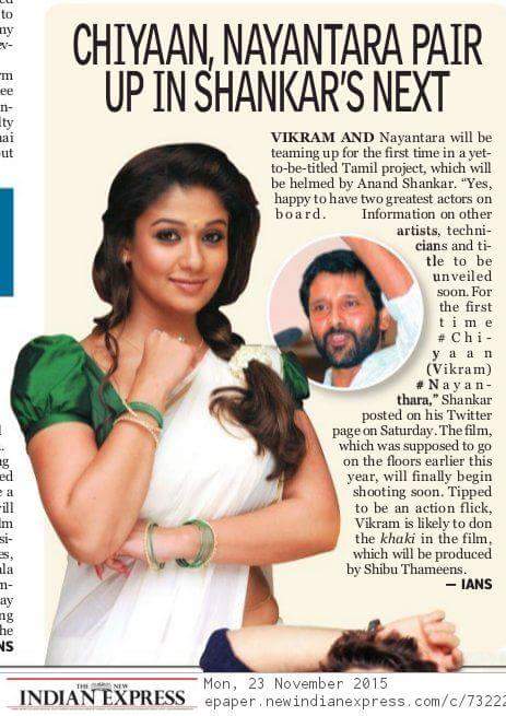 chiyaanCVF's tweet photo. #ChiyaanVikram, #Nayanthara pair up in @anandshank's next | #IANS #Chiyaan52 https://t.co/Z9oGt1oCpJ