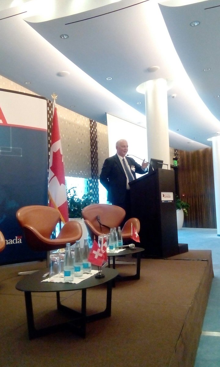 CanSwitzerland's tweet photo. Michael Darch, President of @ConsiderCanada explains how 11 cities work together to attract investment #INVESTCAN https://t.co/d7wr4WcWQp