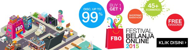 #FBO2015 sudah dimulai! Buruan belanja di toko online terbaik &amp; ambil vouchenya di sini> goo.gl/bFL9v2